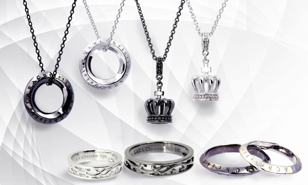 リングとネックレスのお揃いアクセサリー - LARA Christie Style