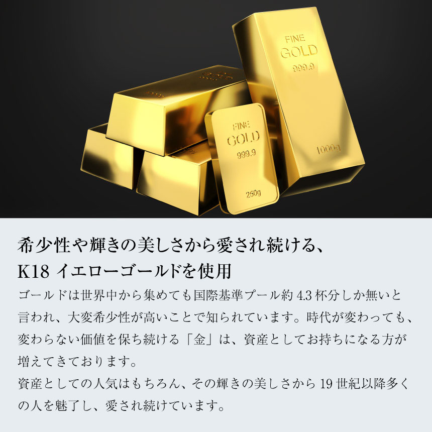 ゴールド チェーン スライドパーツ ロング ネックレス K18 60cm