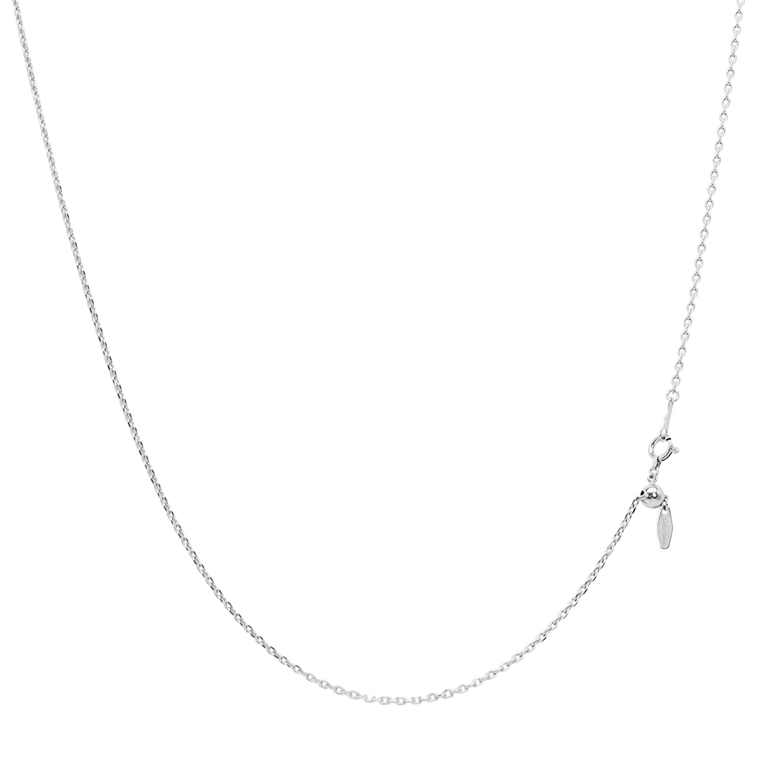 プラチナ チェーン ネックレス pt850 縄角線 幅 1.4mm 約 3.6g 最長