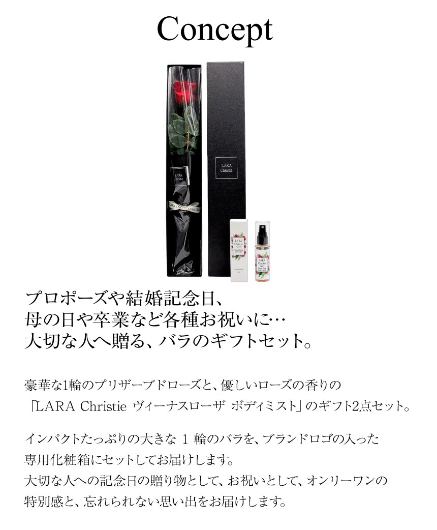 ロイヤルローズ プリザーブドフラワー 薔薇 1輪 ボディミスト ロイヤルローズ プリザーブドフラワー 薔薇 1輪 ボディミスト