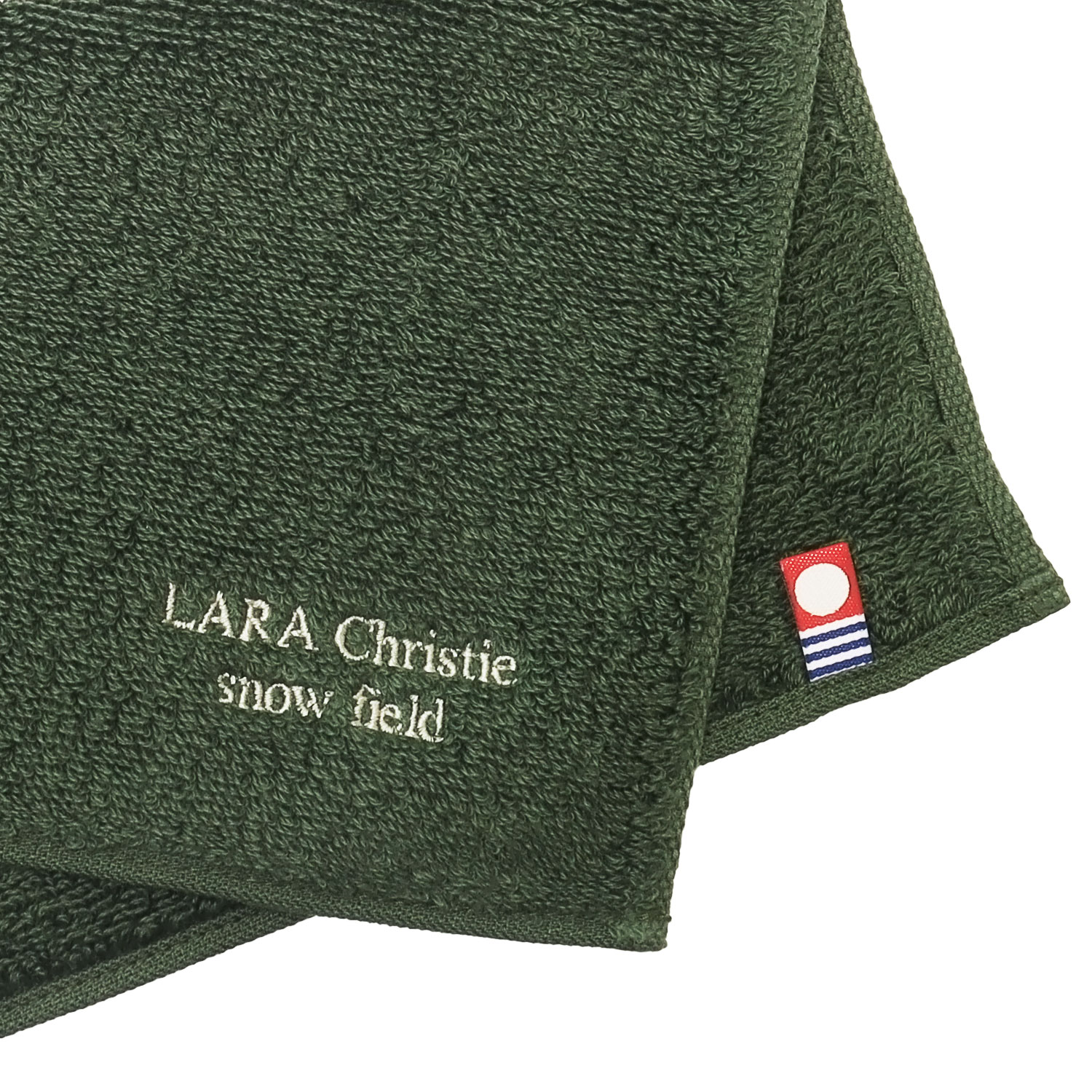 LARA Christie 今治ハンドタオル グリーン