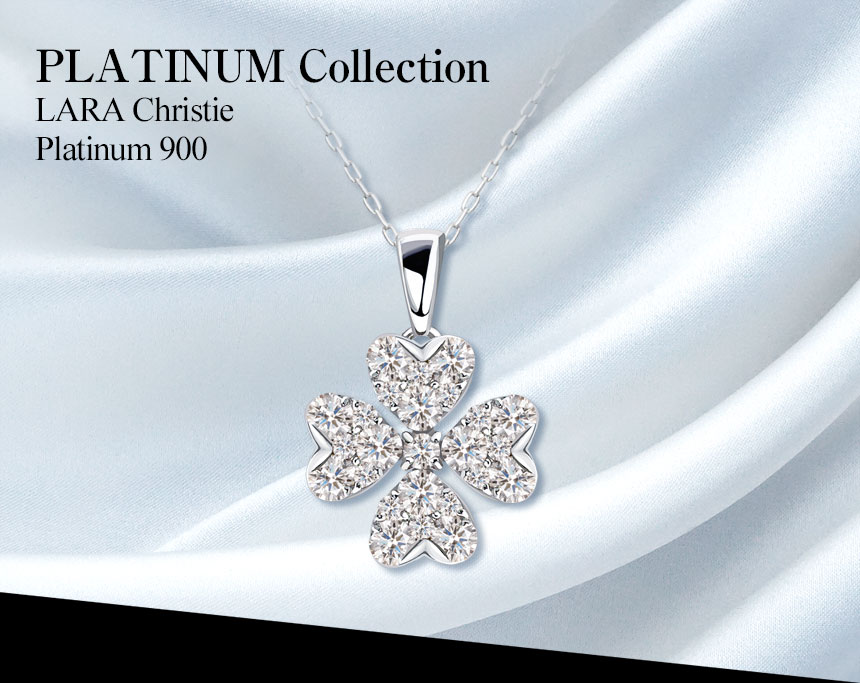 クローバー ダイヤモンド ネックレス 0.3ct PT900 プラチナ lp37 クローバー ダイヤモンド ネックレス 0.3ct PT900 プラチナ lp37