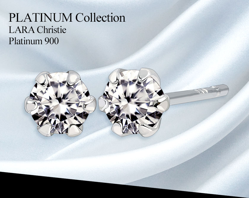 ララクリスティー公式】 ダイヤモンド ピアス 0.2ct 1粒 プラチナ 