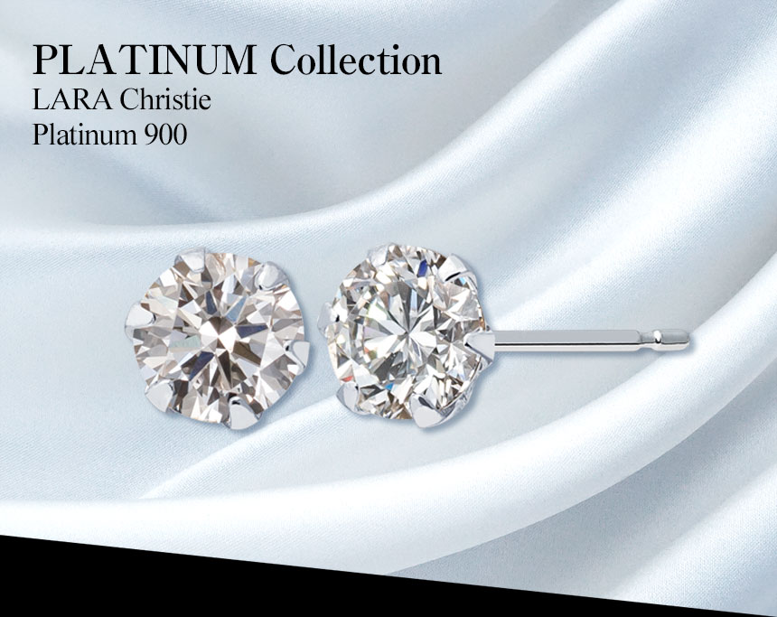 ピアス 両耳 計 0.5ct ダイヤモンド 1粒 スタッドピアス pt900