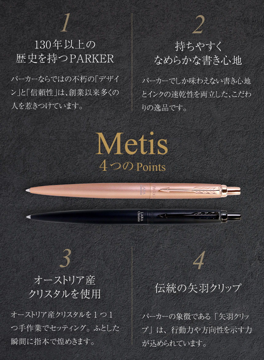 ボールペン メティス Metis PARKER パーカー 筆記具 マット