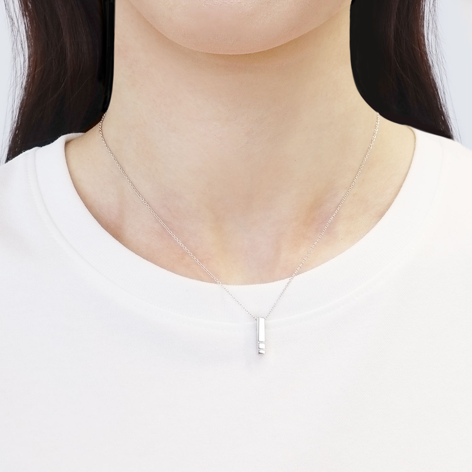 N007【パール】ネックレス　ライン　バー　上品　S925　シルバー ネックレス ショート ベビー淡水パール シルバー925 重ねつけ