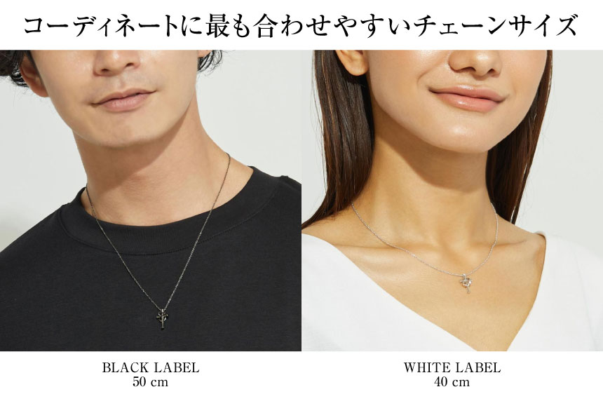 LARA Christie ネックレス レディース クロス ハート オープン